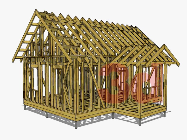 Проект каркасного дома sketchup - 86 фото