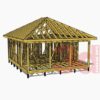 3d модель каркасной бани-сауны Ельня 36